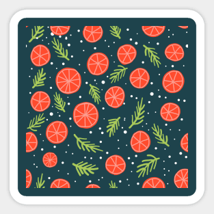 Pine and orange Sticker